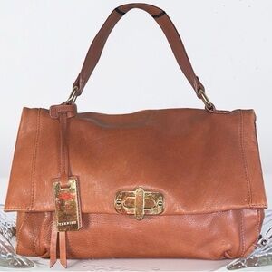 TARNISH Large Leather Hobo Satchel Carry All Bag